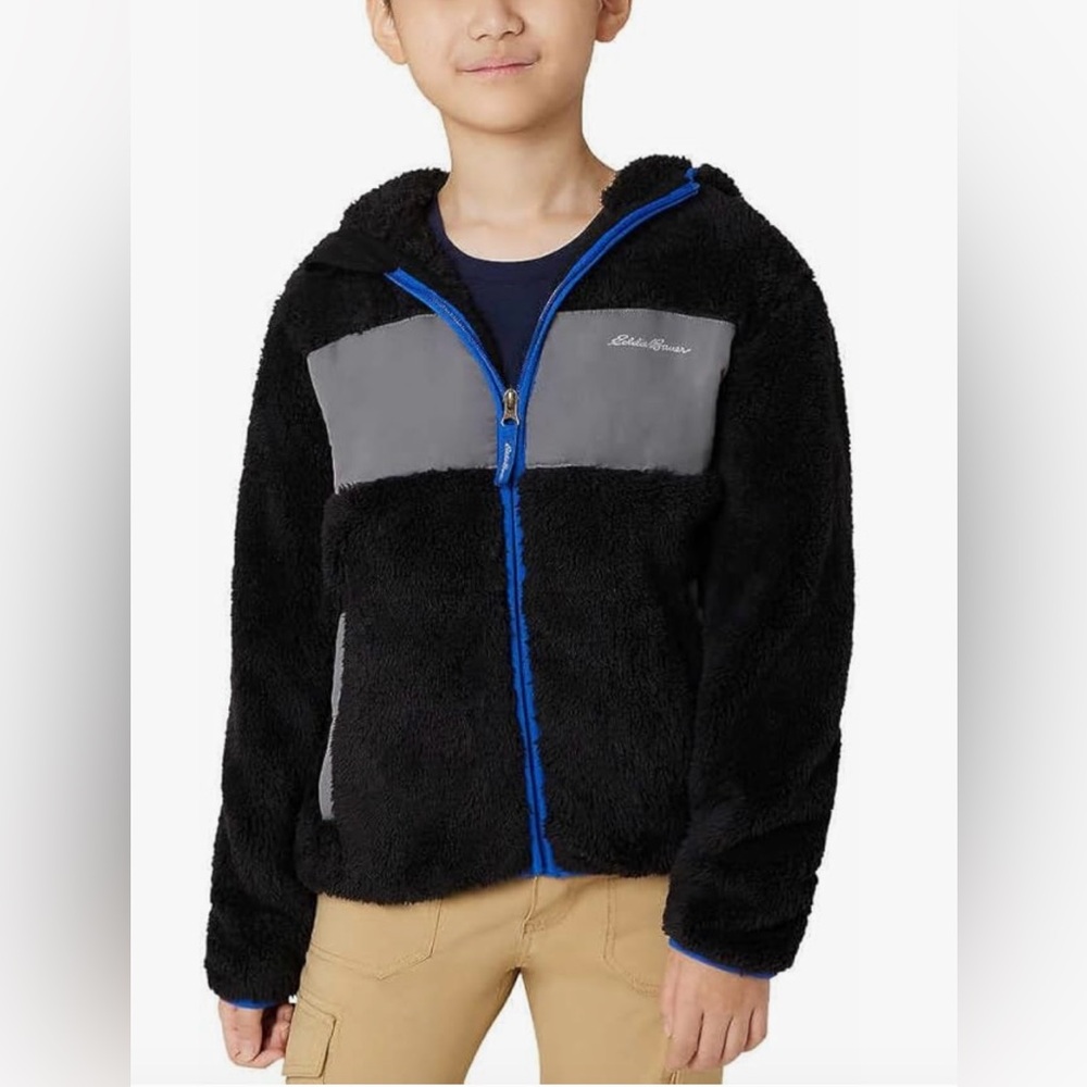 Eddie Bauer Kids Youth High Pile Hooded Jacket M 10/12